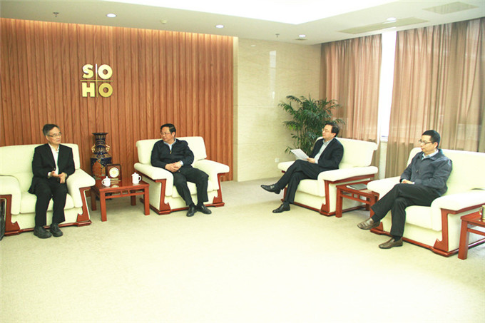 王正喜、周勇會見昆山花橋經(jīng)濟(jì)開發(fā)區(qū)黨工委副書記、管委會副主任沈華飛