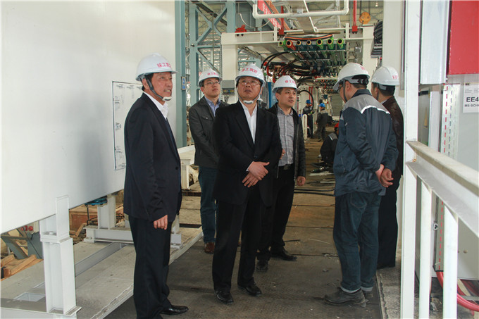 集團董事長王正喜調(diào)研凱宮重工